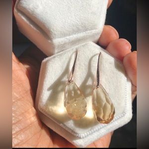 Teardrop Swarovski elements earrings